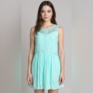 Altar'd State Mint Lace Detail Dress Size S